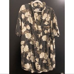 Amuse Society Hawaiian Shirtdress NWT!!!
